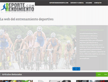 Tablet Screenshot of deporterendimiento.com